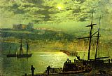 John Atkinson Grimshaw Canvas Paintings - Whitby from Scotch Head